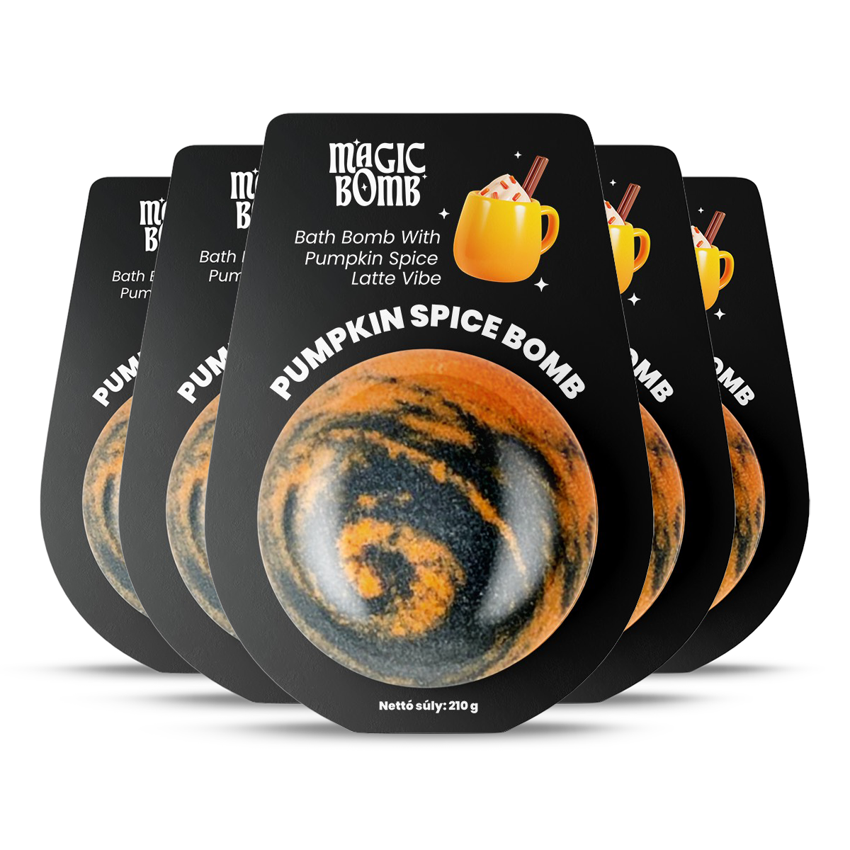 Magic Bomb Pumpkin Spice Bomb Pack - 5 darab fürdőbomba