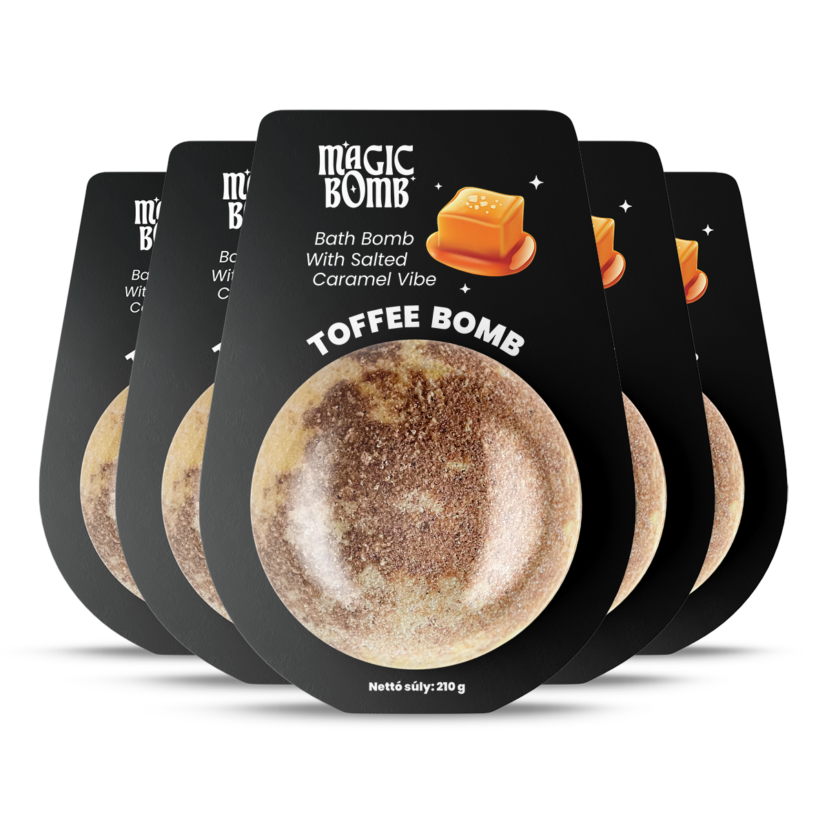 Magic Bomb Toffee Bomb Pack - 5 darab fürdőbomba