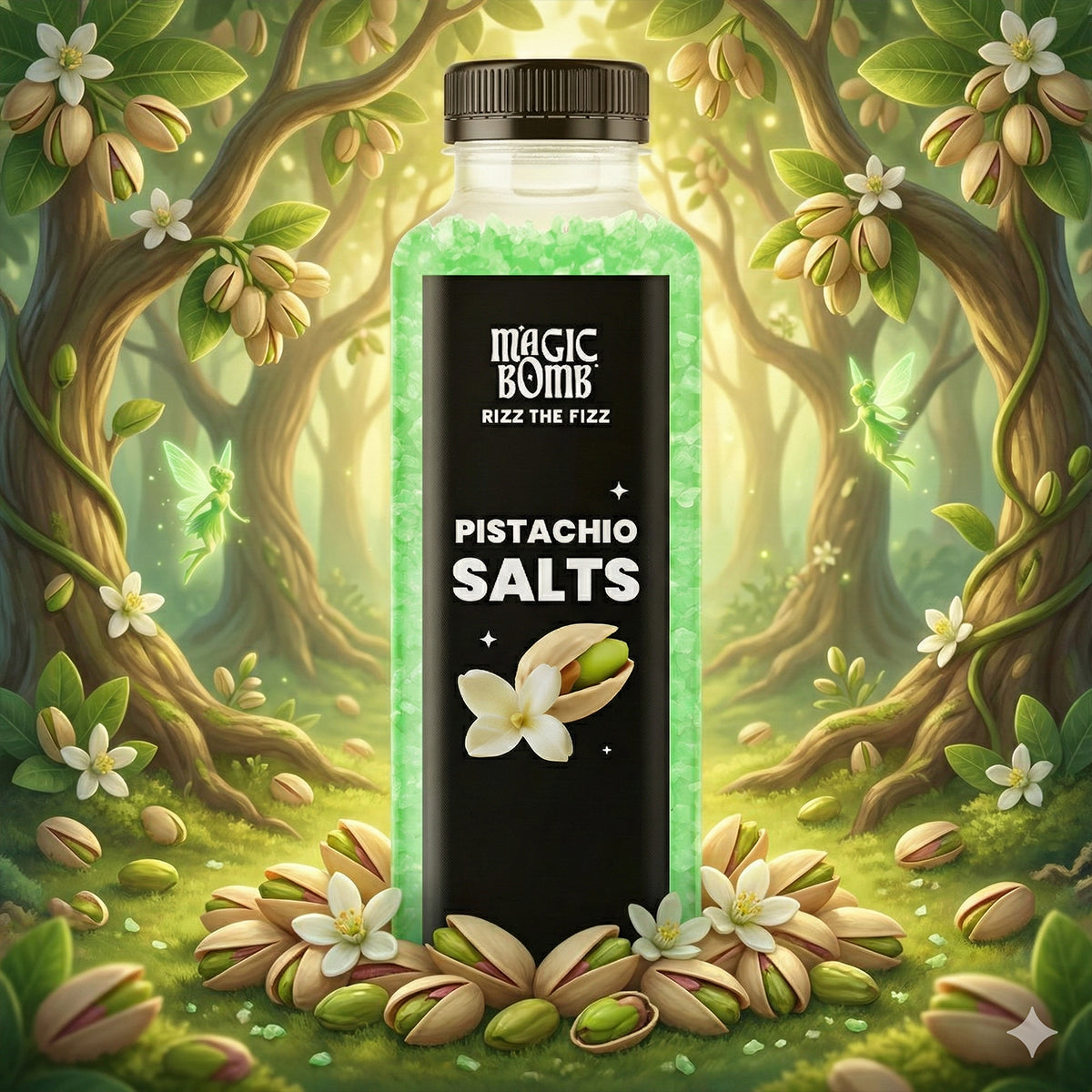 Magic Bomb Pistachio-Vanilla Salts Pack - 5 bath salts