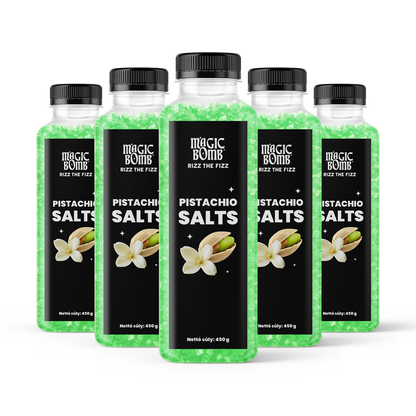 Magic Bomb Pistachio-Vanilla Salts Pack - 5 darab fürdősó