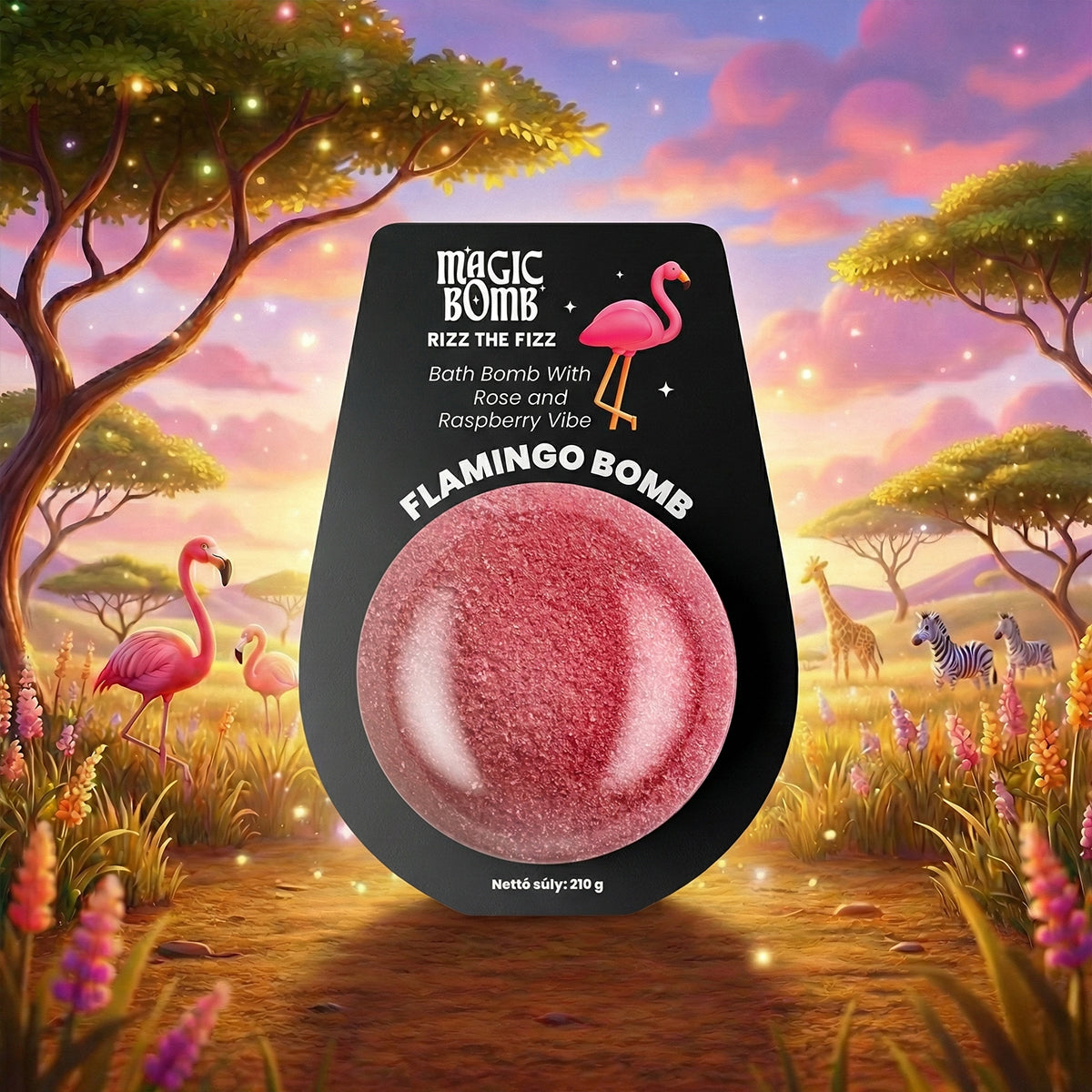 Magic Bomb Flamingo Bomb - 5 darab fürdőbomba